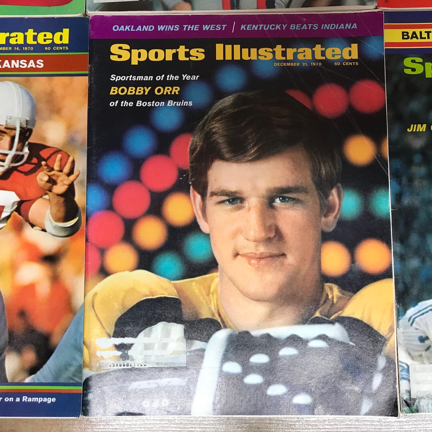 Vintage Sports Illustrated Back Issues Lot 1970 1971 Baseball Football