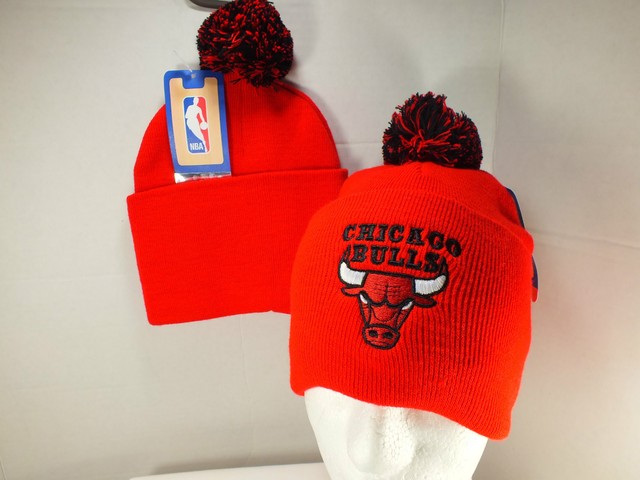 black and red beanie hat