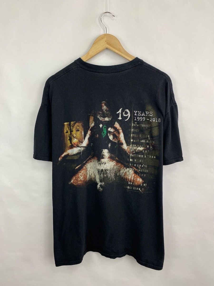 Vintage Slipknot Debut Album 1999-2018 Rock Band T-Shirt size XL