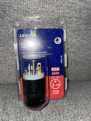 Presa Elettrica Singola Leviton W5461-00W, Resistente Alle Intemperie, Industriale, 20 Amp 250 Volt, Cablaggio Posteriore/laterale, Autofondante