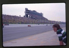 Race Track / Pit Road - 1978 Ontario Motor Speedway - Vintage Race Negative