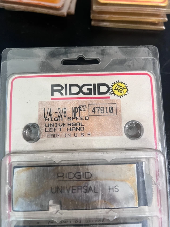 Ridgid 47810 1/4" to 3/8" NPT Pipe Threading Replacement Die - Image 2 of 3