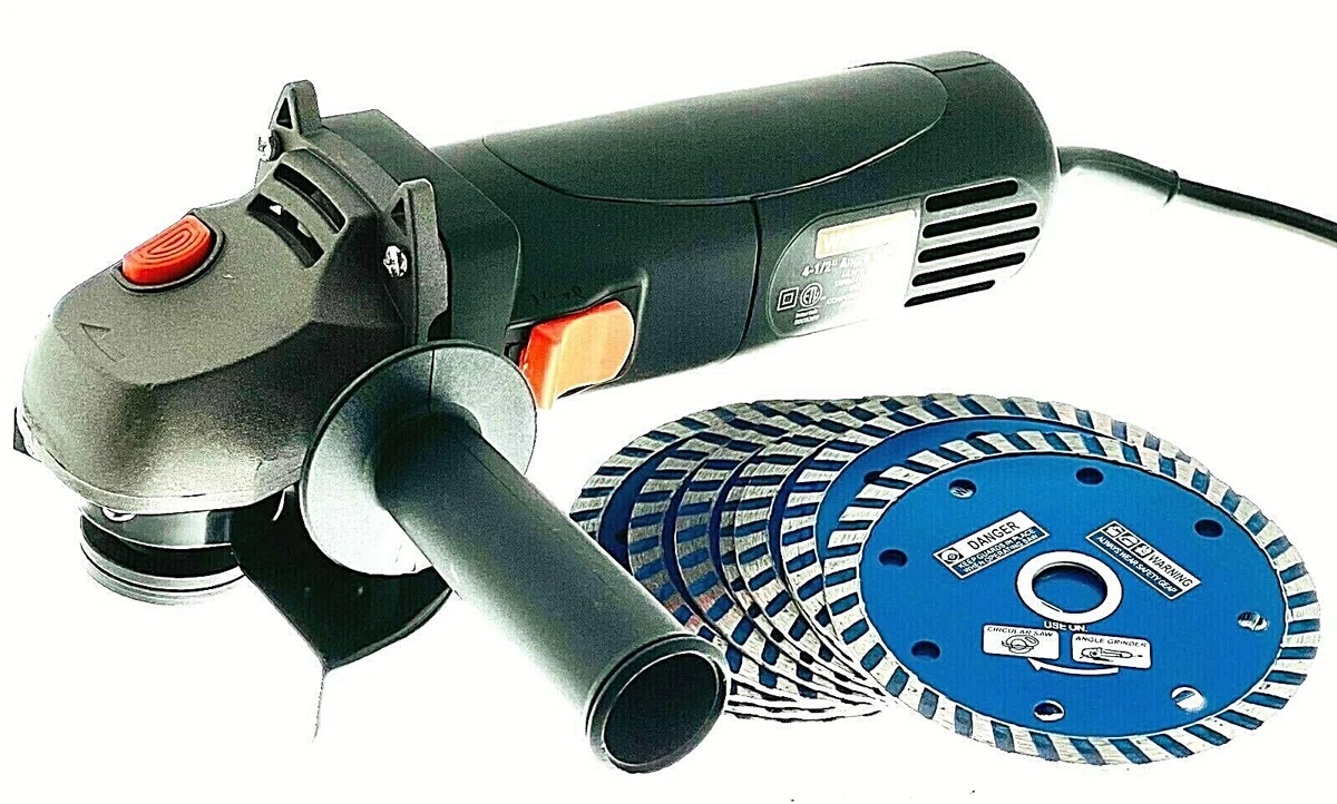 Angle grinder masonry blade outlet