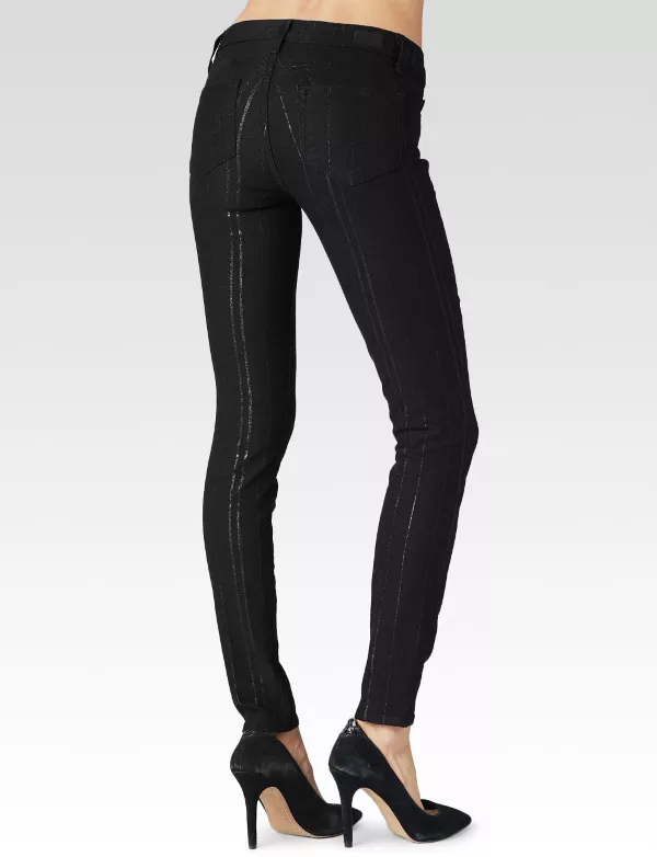 NWT PAIGE Verdugo Mid Rise Ultra Skinny Jeans 29 Black Midnight
