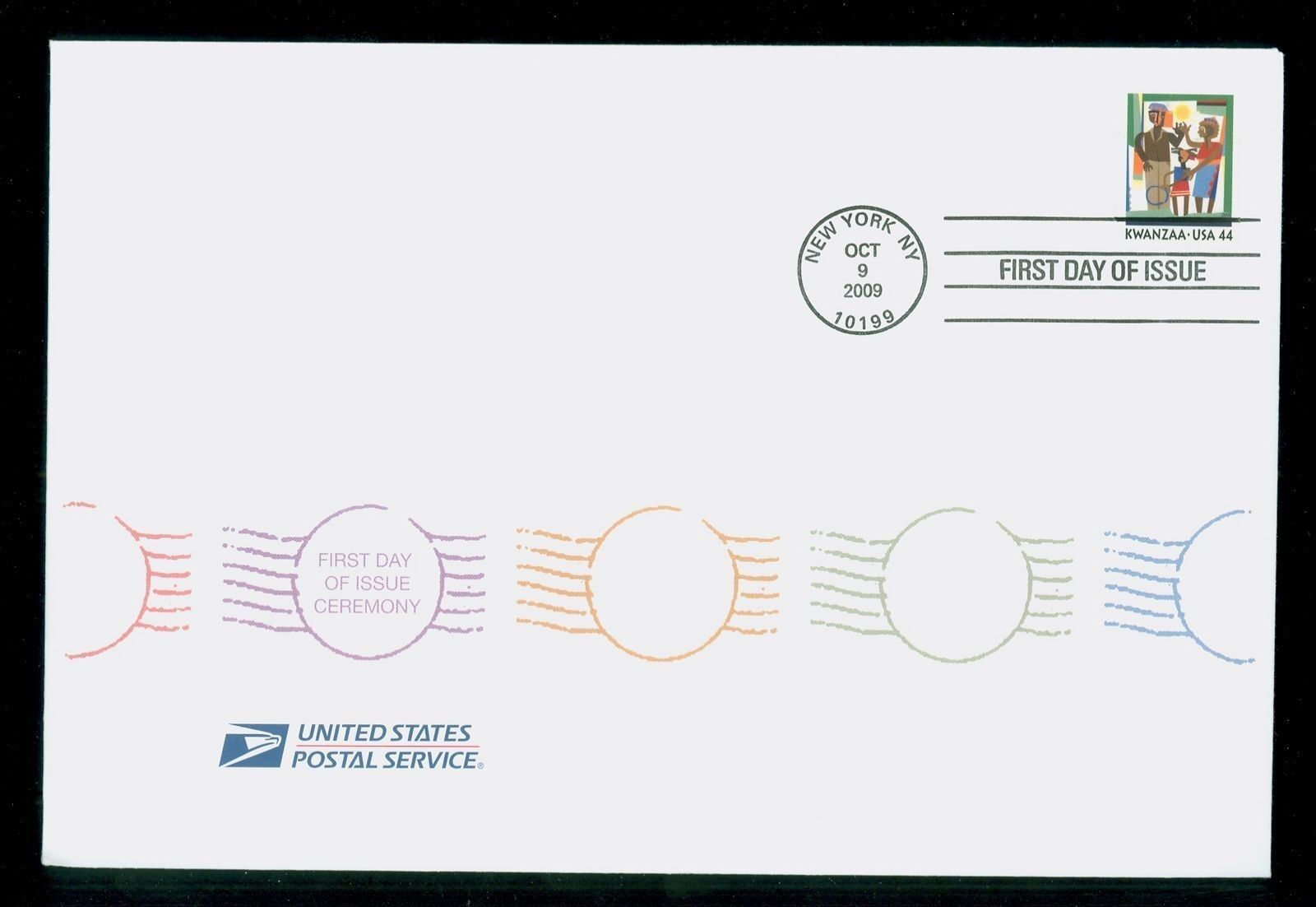 USA #4434 2009 44c Kwanzaa Stamp  First Day Ceremony Program