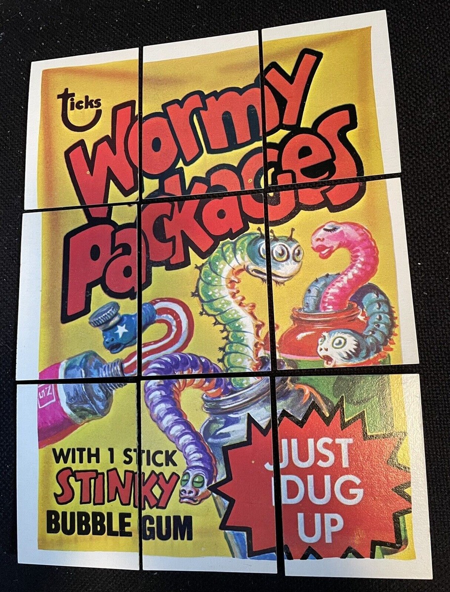 1973 Topps Wacky Packages Series 4 Wormy Packages Puzzle Checklist