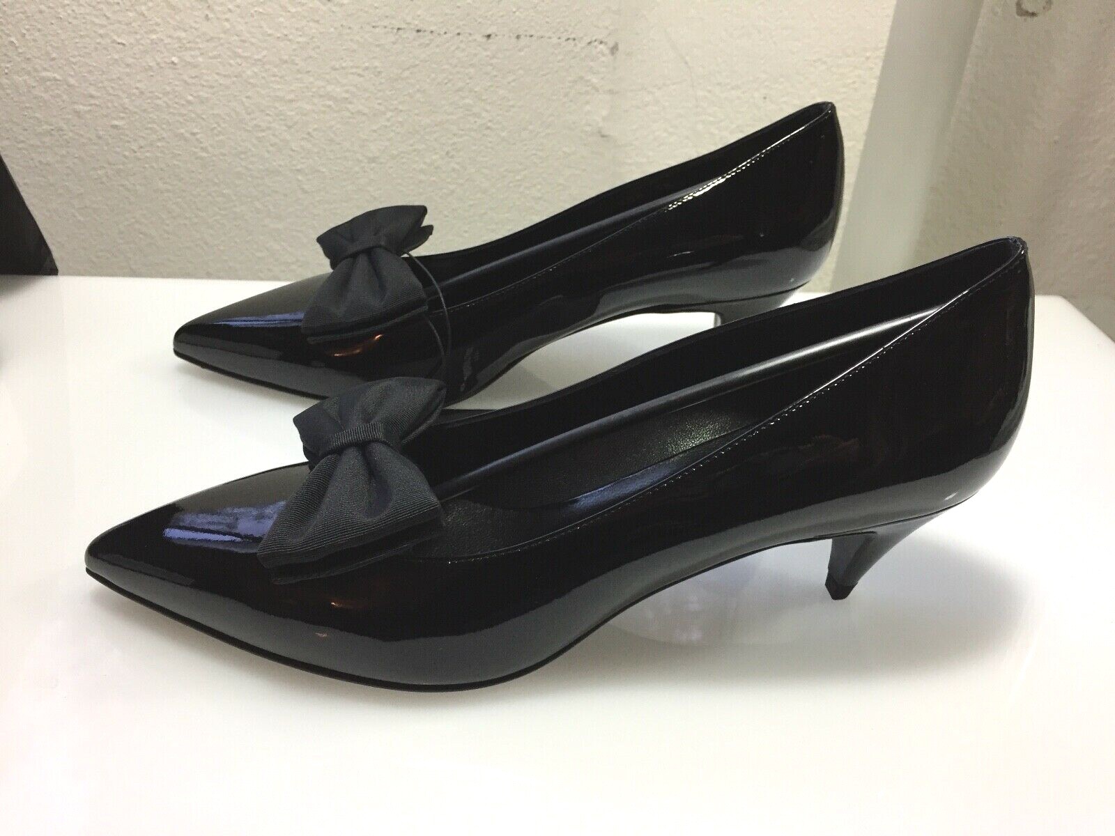 Scarpe décolleté Hedi Slimane LA Saint Laurent da donna in pelle con tacco a gattino taglia US 8