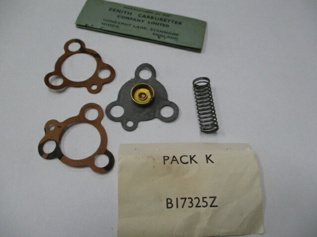 Austin A40 Somerset Zenith Solex Carburetor 30VIG-8 diaphragm kit