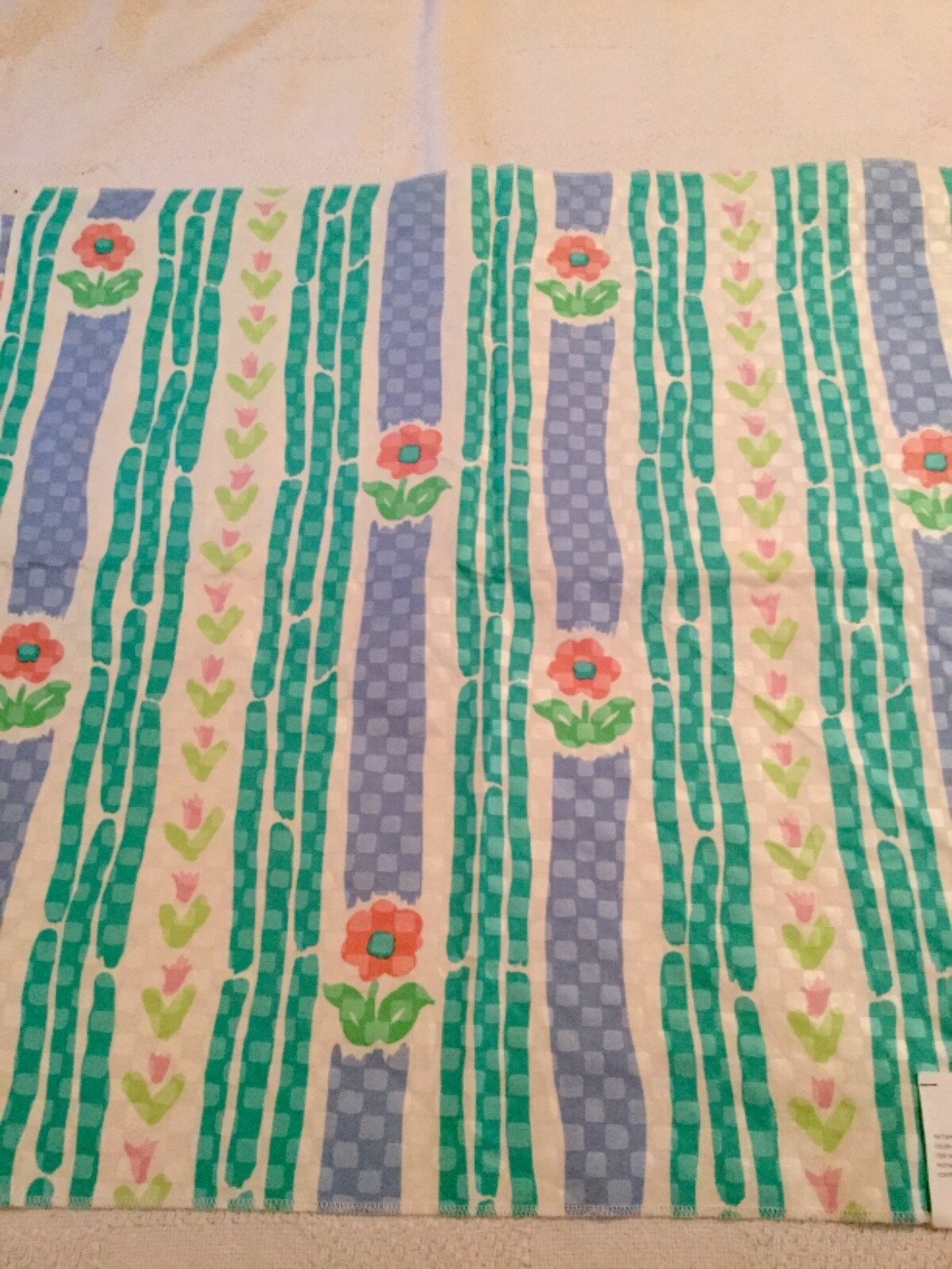 VTG.Midcentury Westgate Fabric Cotton Samples Lot of 4 Florals 13”x12