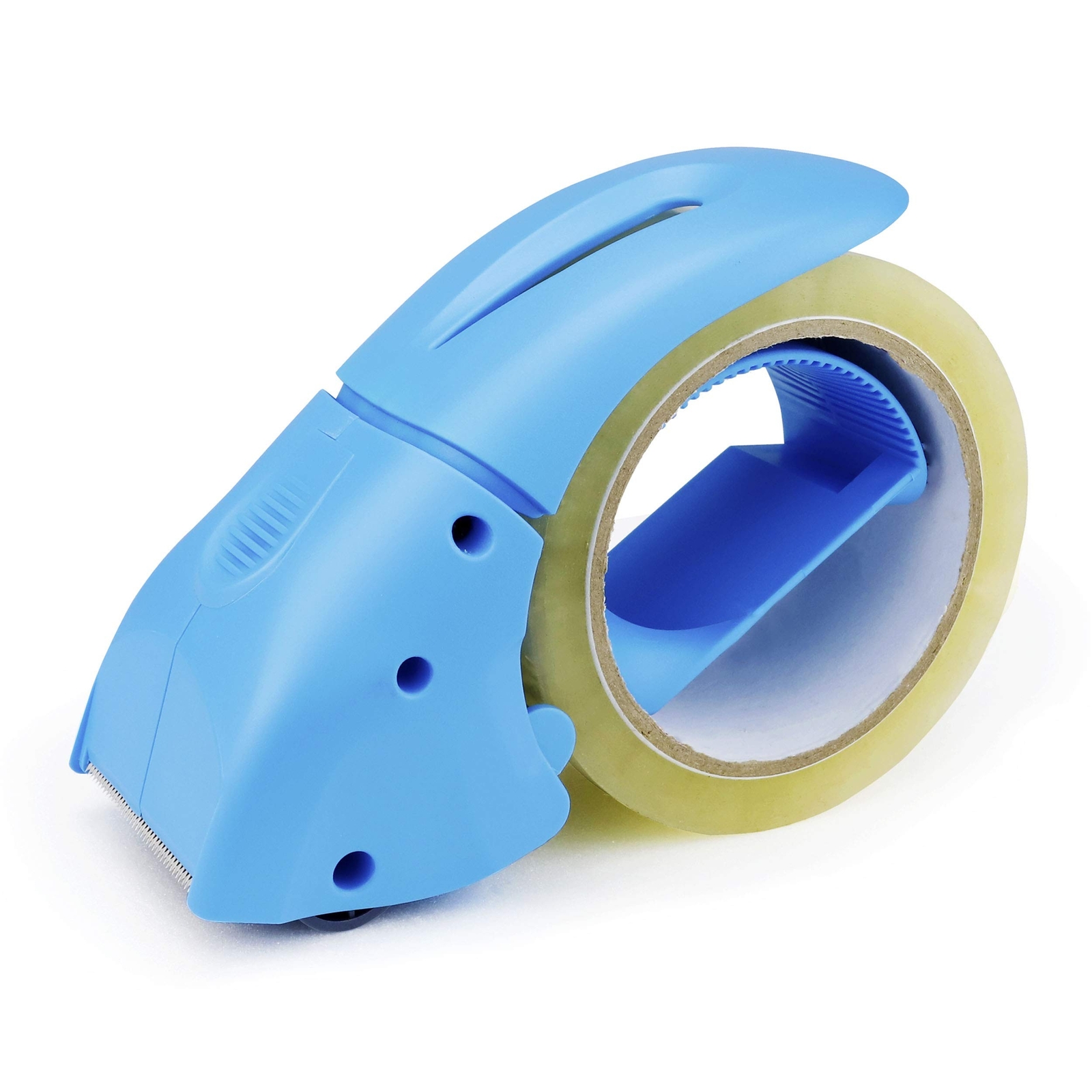 ABEL EVO Packing Tape Dispenser, Blue, 2 Inch Wide Ergonomic Tape Gun, Shippi...