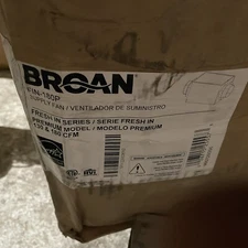 New Broan FRESH IN Basic Supply Fan 180CFM Hardwired - FIN-180B