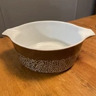 VINTAGE PYREX WOODLAND Brown 475-B Casserole Dish no lid