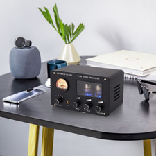 HiFi Vacuum Preamp Tube Stereo 4-way Audio Switcher Box Desktop Headphone Amp
