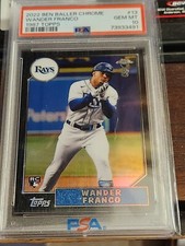 2022 Topps Chrome Ben Baller Edition - 1987 Topps Baseball Wander Franco PSA 10