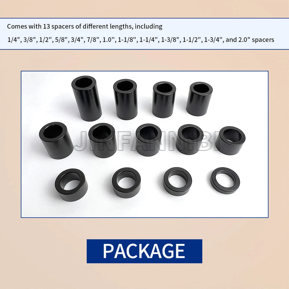 Kits de espaciadores de eje de rueda ID-3/4" OD-1-1/8" para Harley Road Electra Glide Softail Foto 2 de 4