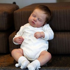Cuddy 20in Reborn Baby Doll Newborn Gift Soft Silicone Vinyl Sleeping Baby Dummy