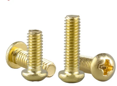 Brass Phillips Pan head Screws Round Head Machine Screws M2 M2.5 M3 M4 M5 M6 M8