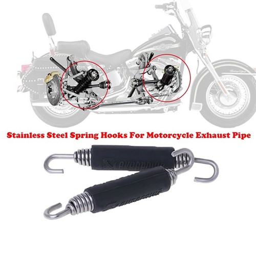 2PCS Motorcycle Exhaust Spring Hooks Modified 85mm Stainless Steel