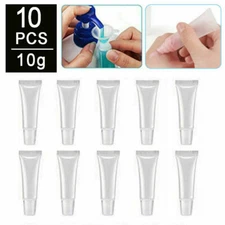 10PCS 5/10g Lip Gloss Tubes Clear Empty Containers Refillable Balm Soft Tube DIY