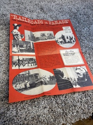 1939 NY Worlds Fair Railroads on Parade Musical Show Advertising Brochure ZGG