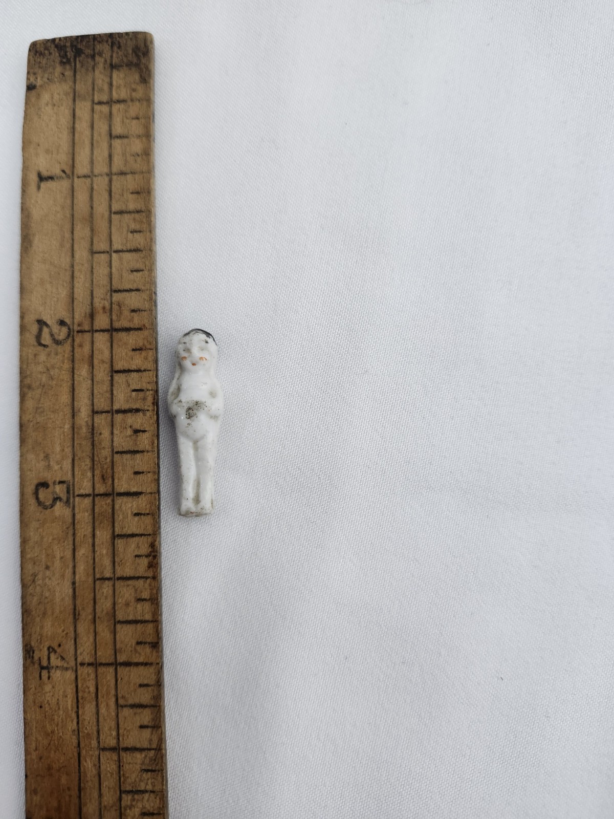 Antique German All Bisque Tiny 1" Frozen Charlotte DOLL TOY Dollhouse Miniature