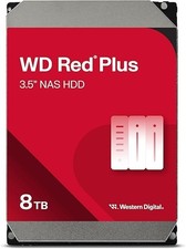 WD Red Plus 8TB NAS 3.5" SATA Internal HDD 5640RPM 256MB (WD80EFPX)