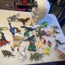Toy Dinosaur And Animals Lot
