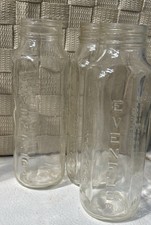 3 Glass Evenflo Baby Bottles