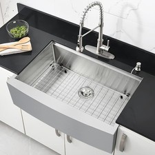 GARVEE Multifunctional Kitchen Sink with Drop-In Cutting Board Stainless Steel