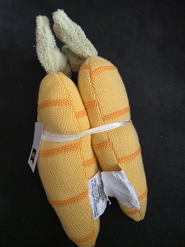 Spiritz Easter Carrot Shaped Pillow 15"H  2 Pack NEW