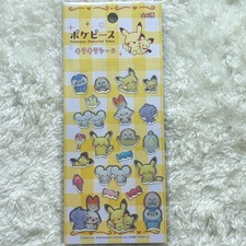 Pokemon Puffy 3D glitter Stickers Takara Tomy Japan Exclusive Daiso Sheet 1B