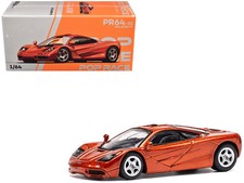 McLaren F1 Orange Metallic 1/64 T&y Diecast Model Car by Pop Race