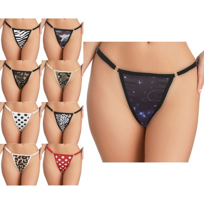 Womens Thongs Underwear Bikini Bottoms Swimwear Low Rise Bikini Briefs Panties