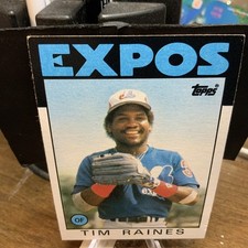 1986 Topps - #280 Tim Raines Montreal Expos MLB Baseball Card