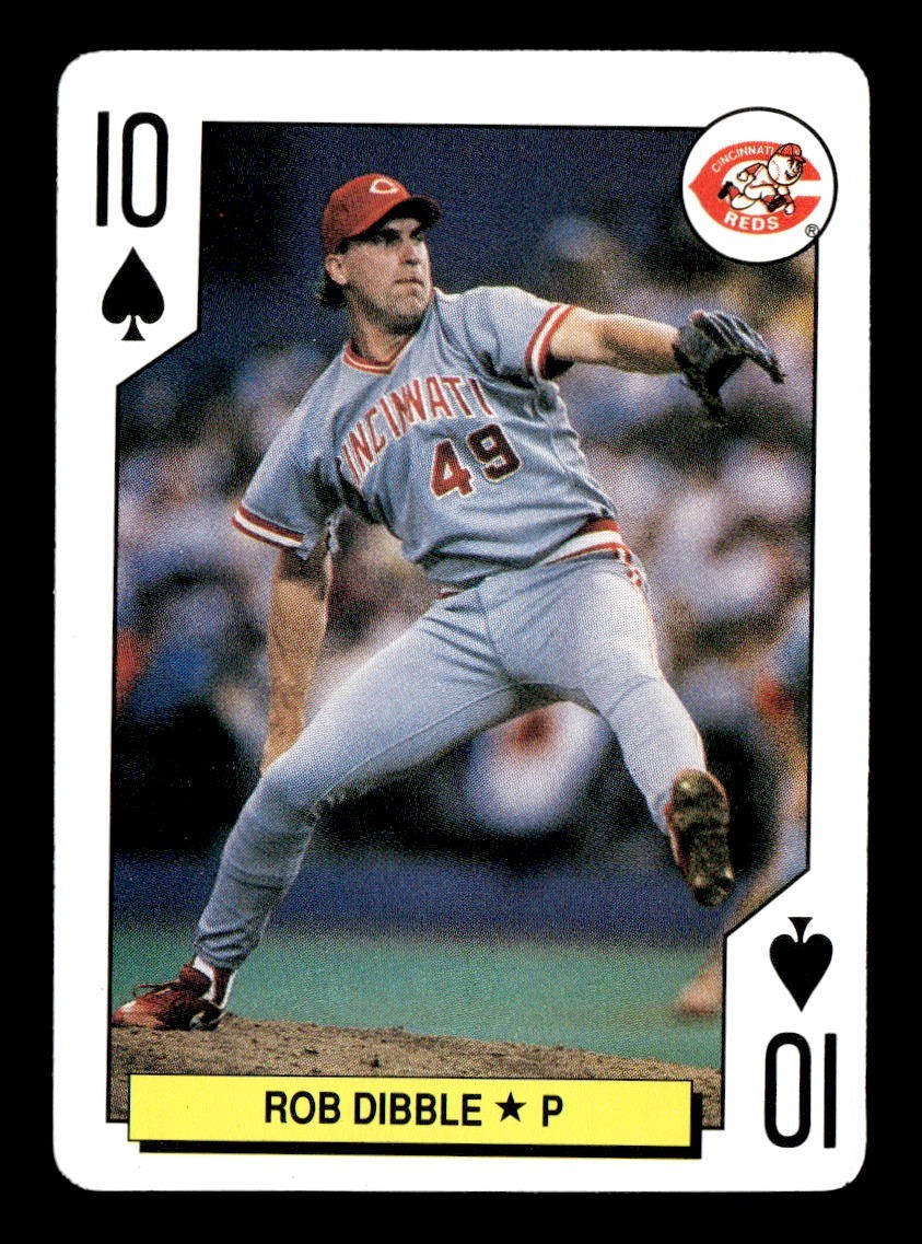 1991 US Playing Cards Major League All-Stars 10 of Spades Rob Dibble B189