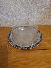 Tischfein 18/10 Kleine Käseglocke Butterdose Rund 16 cm Servierplatte Mit Deckel