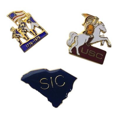 USC Trojan Pin Bicentennial 1776 1976 South Carolina SIC Enamel Pin Bundle of 3