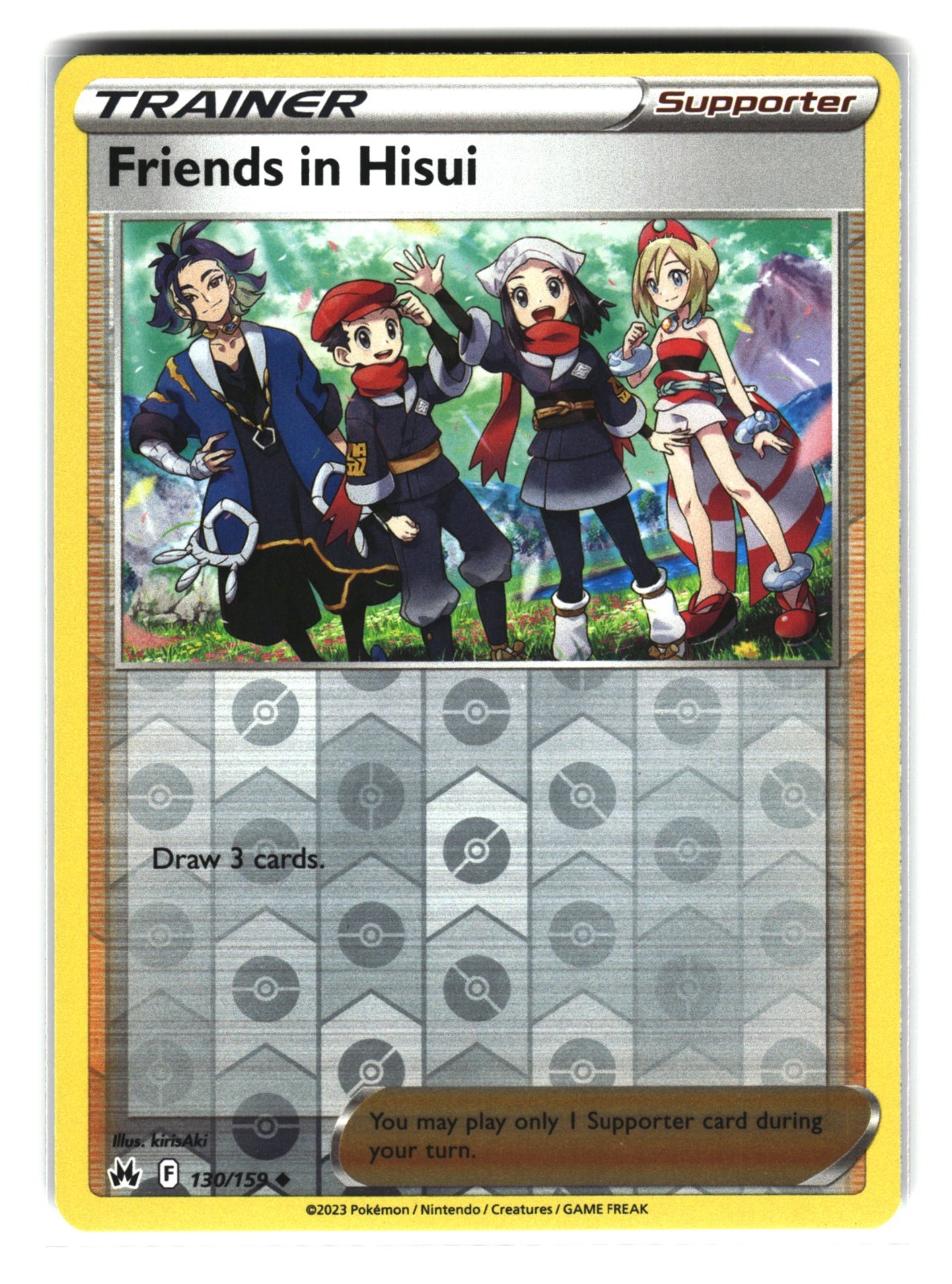 Friends in Hisui 130/159 Reverse Holo Trainer Supporter Pokemon Card
