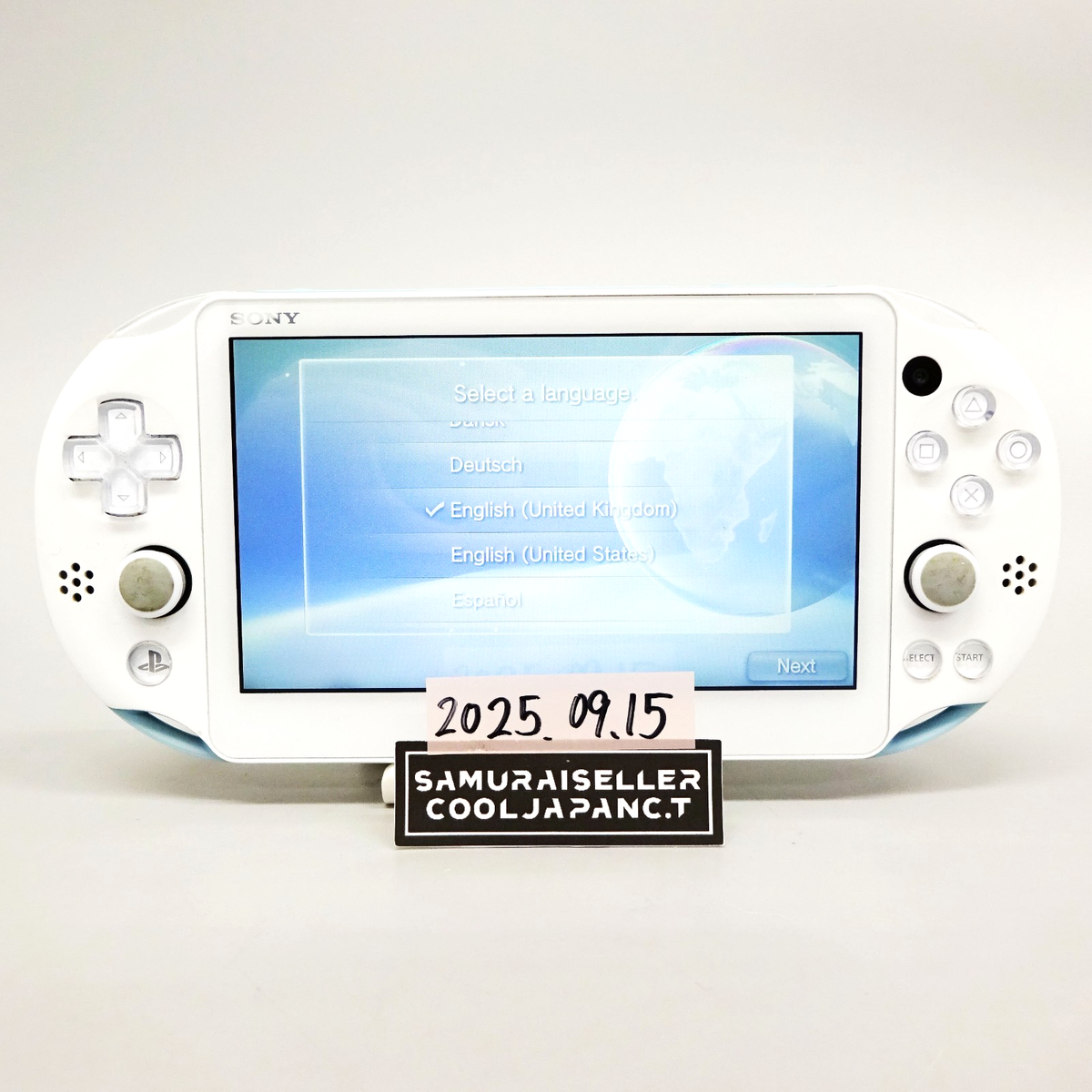 6-102 PSVITA PCH-2000 ライトブルー/ホワイト Sony Playstation PS Vita Light Blue White PCH-2000 ZA14 Console