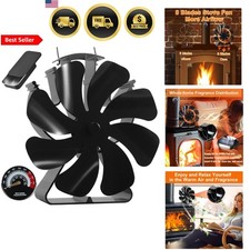 Ventilatore Stufa a Legna Termoventilatore Camino Termico Ventilatore Non Elettrico con Termo...