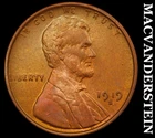 1919-S Lincoln Wheat Cent- Choice Gem Brilliant Uncirculated++ Luster #j6184