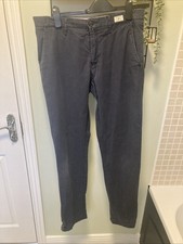 Tommy Hilfiger Men's Slim Navy Blue Chino Trousers W32 L34