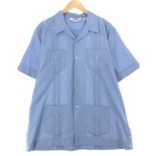 Vintage 90'S ROMANI short sleeve open collar Mexican shirt Cuban shirt men's XL