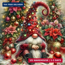 Christmas Diamond Art Kits for Adults,5D Diamond Painting Kits for Beginners,Rou