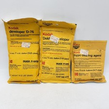 Kodak Developer/Dektol/Hypo Cleaning Agent All NIP Sealed