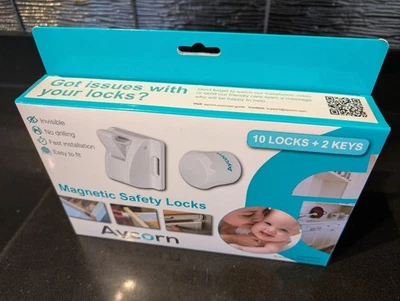 AYCORN® Cupboard Locks - Child Baby Safety Proof Magnetic Locks 10 Locks 2 Keys