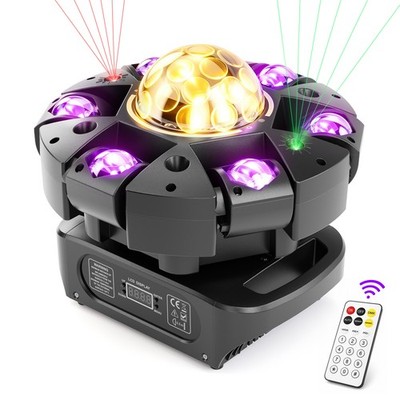 RGBW 6Arms Beam Moving Head Discokugel DMX Disco 180W Bühnenlicht /Fernbedienung