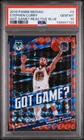 2019 PANINI MOSAIC GOT GAME? REACTIVE BLUE #9 STEPHEN CURRY 90/99 PSA 10
