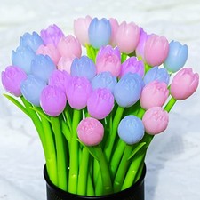 Color Changing Flower Pens, Creative Plant Ballpoint Pens, Cute Tulip Aesthetic