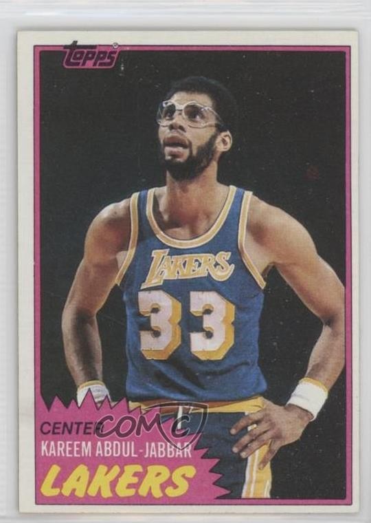 1981-82 Topps Kareem Abdul-Jabbar #20 HOF 0h1